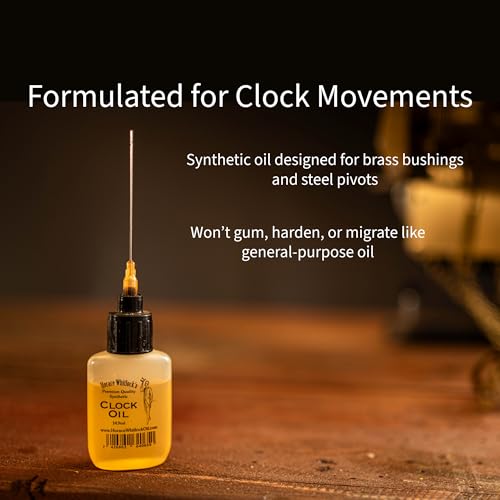 Synthetic Clock Oil for Mechanical Movements – 15ml with Precision Needles