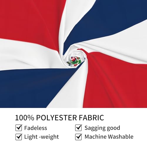 Dominican Republic Flag Wall Tapestry - Vibrant Polyester Wall Hanging