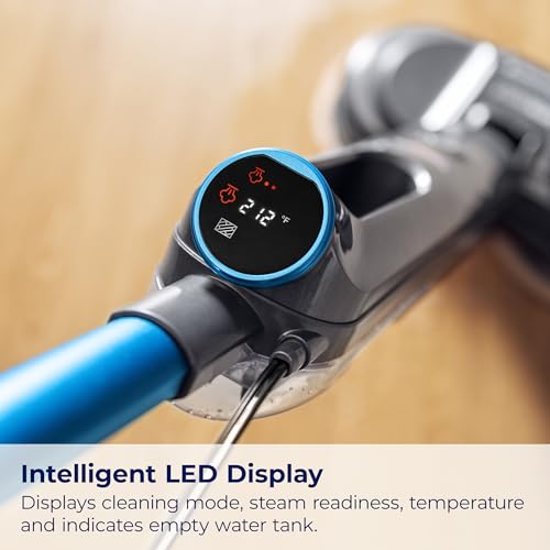 SpinWave SmartSteam Mop, Corded Electric Hard Floor Scrubbing Cleaner