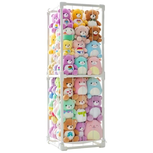 Vertical Stuffed Animal Storage Tower - Large Toy Organizer for Kids