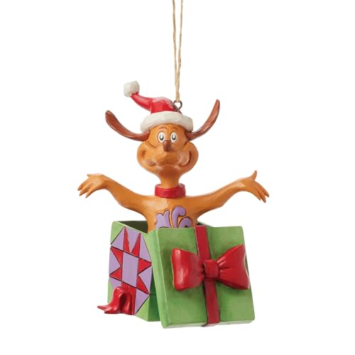 Jim Shore Dr. Seuss Grinch Max Hanging Ornament - Holiday Tree Decor