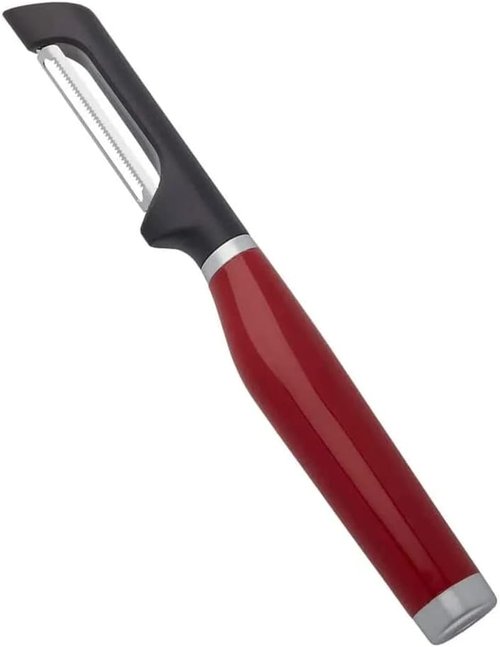 KitchenAid Gourmet Euro Peeler - 8.7-Inch Precision Tool in Vibrant Red