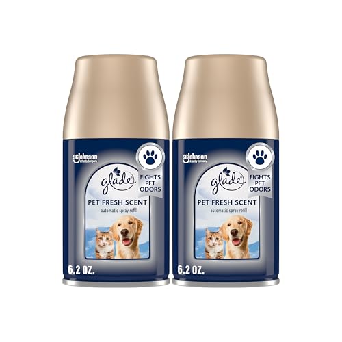 Automatic Air Freshener Spray Refill - Pet Odor Eliminator, 6.2 oz, 2 Pack