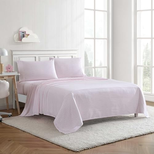 Eddie Bauer Kids Queen Bed Sheet Set, Soft Microfiber Bedding - Little Stripe