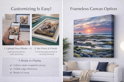 Custom Canvas Poster 24x36 - Personalized Photo to Print Wall Art