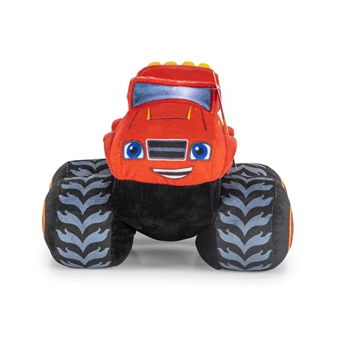 Red Monster Truck Plush Pillow Buddy, 14-Inch Soft Stuffed Toy