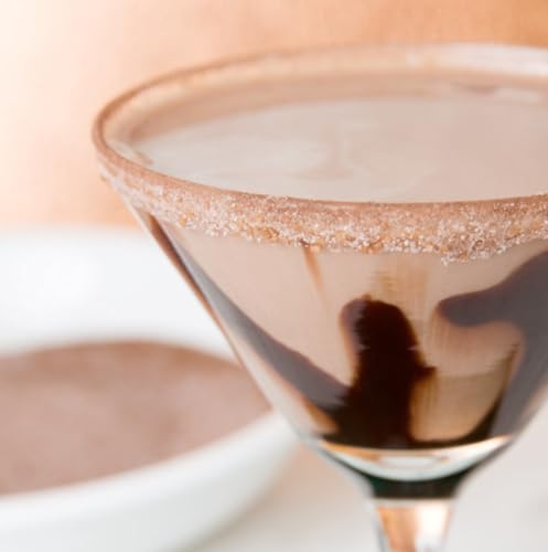 Rokz Chocolate Infused Cocktail Sugar 4oz - Edging Rim for Cocktails & Martinis
