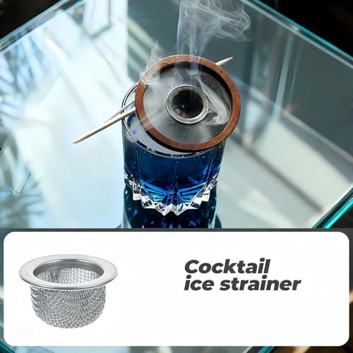 Ghzchuang Double Layer Stainless Steel Cocktail & Whiskey Smoke Filter - 10 Pcs
