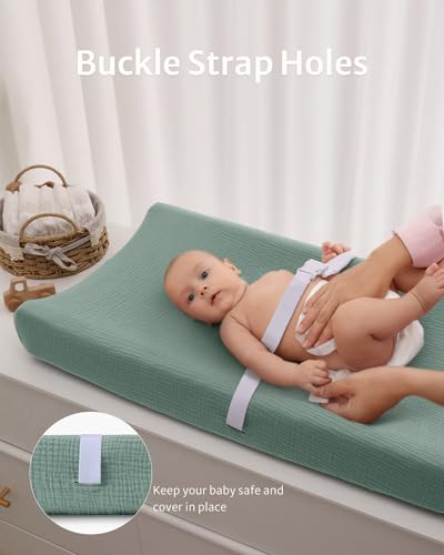 Muslin Changing Pad Cover 2-Pack Ultra Soft Breathable Cotton
