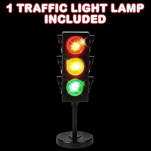 11-Inch Traffic Light Table Lamp for Kids Room Decor