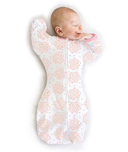 SwaddleDesigns Transitional Swaddle Sack, Arms Up Cotton Sleep Bag