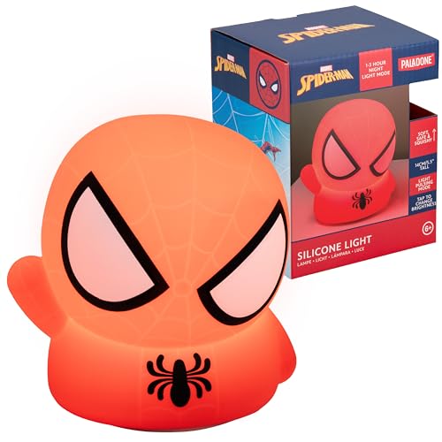 Silicone Superhero Squishy Desk Lamp with Auto-Off Timer & Rechargeable