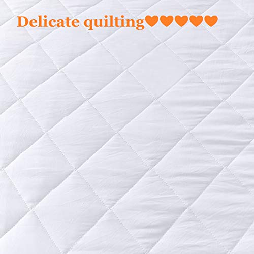 White Ruffle Skirt Bedspread Set - Queen 3-Piece Farmhouse Bedding