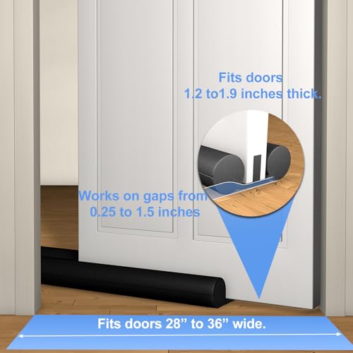 Self-Adhesive Under Door Draft Stopper - Weather Stripping Seal (36")