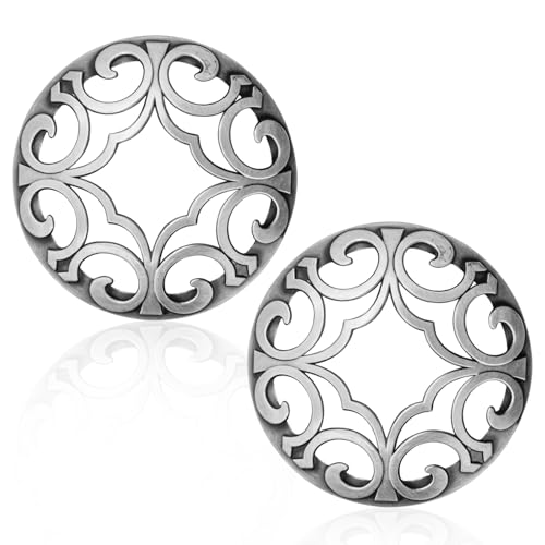 Metal Candle Topper Lids for Jar Candles - Burn Evenly Covers (2-Pack)
