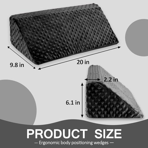 Ergonomic Wedge Pillow for Side Sleeping - Non-Slip Foam Support