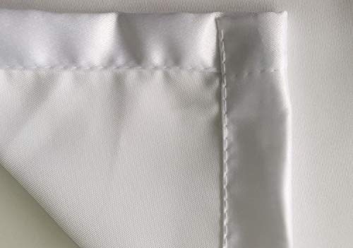 Ambesonne Blue & White Snowflake Tablecloth 84x60 Inches Holiday Decor