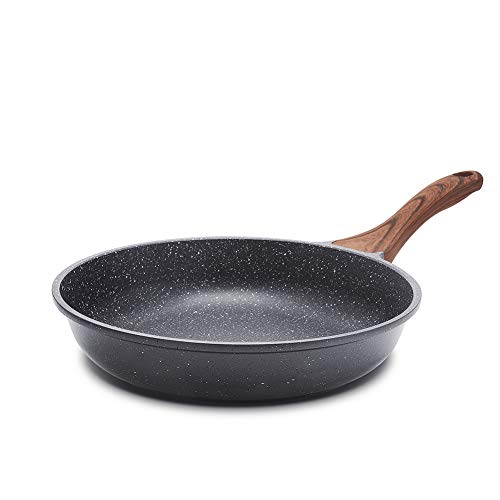 Nonstick Frying Pan Skillet, 9.5 Inch Swiss Granite Coating Omelette Pan