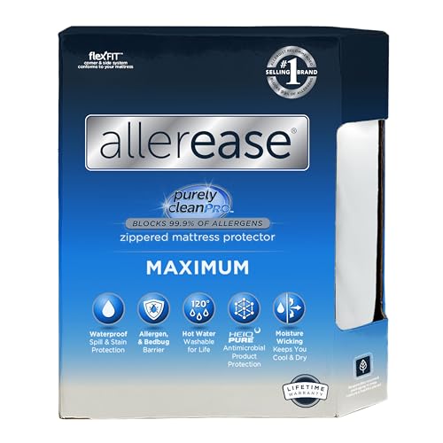 AllerEase Maximum Waterproof Allergy Mattress Protector - Twin XL