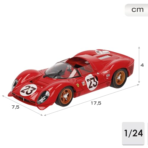 1967 Ferrari 330 P4 Die-Cast Model Car 1:24 Scale Racing Collectible