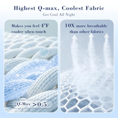 Cooling Comforter Queen Size - Double Sided Breathable Blanket for Hot Sleepers