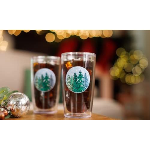 Tervis Spruced Up Christmas Holiday Made in USA Double Walled Insulated Tumbler Travel Cup Keeps Drinks Cold & Hot, 16oz, Classic