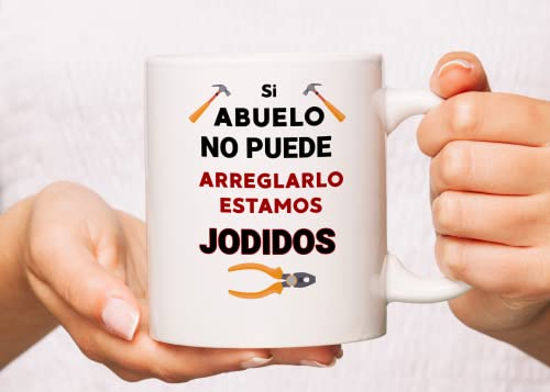 Sunmead 11oz Spanish Grandpa Mug - Si Abuelo No Puede Arreglarlo Estamos Jodidos