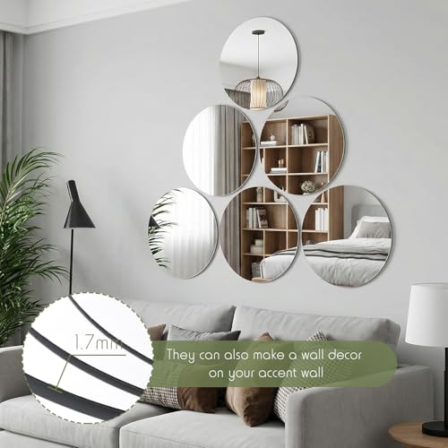 36-Pack 12-Inch Round Mirror Centerpieces for Weddings and Party Decor