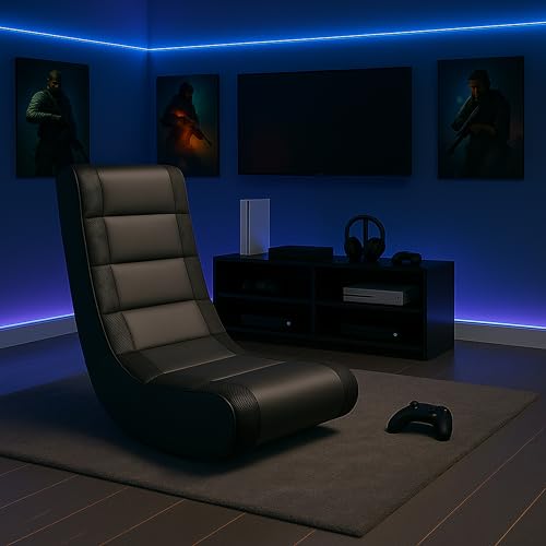 Classic Ergonomic Floor Gaming Rocker Chair for Kids and Teens