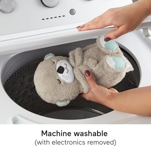 Plush Otter Baby Sound Machine with Breathing Motion & Calming Music