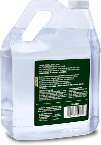 Citronella Paraffin Lamp Oil 1 Gallon - Smokeless Mosquito Repellent Fuel