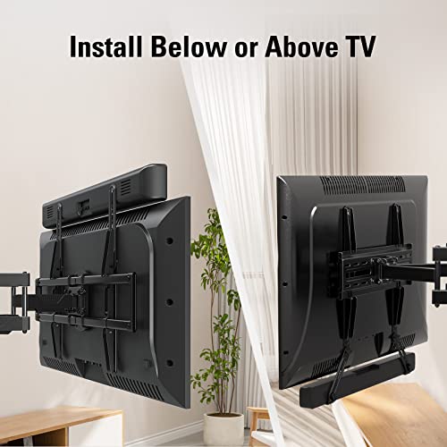 Universal Soundbar Mount Bracket for Above or Under TV - Holds up to 15 lbs