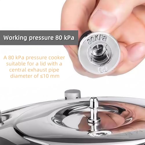 2-Pack Universal 80 KPA Pressure Cooker Relief Valve & Anti-Blocking Kit