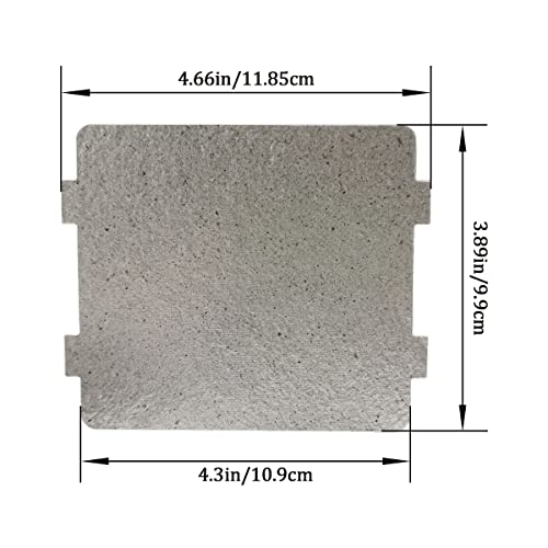 Universal Microwave Waveguide Cover Mica Sheets - 5 Pack, 4 x 4.7 Inch