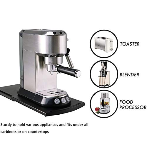 Sliding Appliance Tray for Coffee Maker, Air Fryer, and Stand Mixer