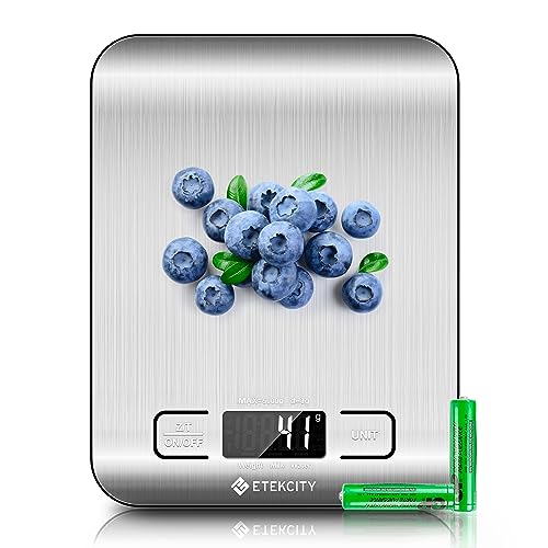 Etekcity Digital Kitchen Food Scale, Stainless Steel Grams and Ounces