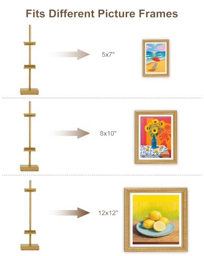 Adjustable 17-Inch Metal Tabletop Easel Stand for Pictures and Art