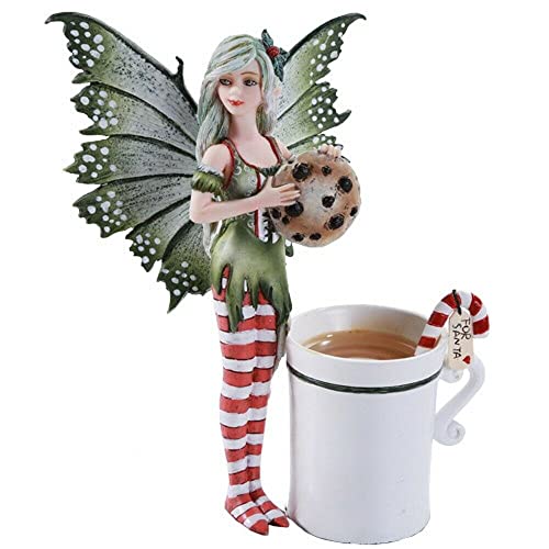 Pacific Giftware Amy Brown Christmas Fairy Dragon Figurine – 5.75in Collectible