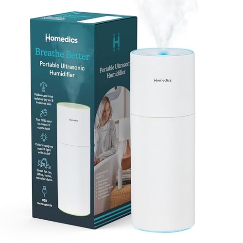 Portable Cool Mist Humidifier for Bedroom and Travel