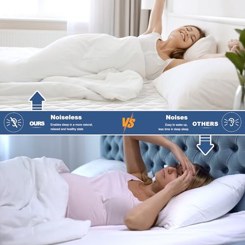 GRT Waterproof Full Mattress Protector - Quilted Fitted Mattress Pad (18" Deep)