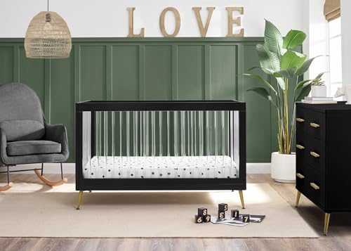 4-in-1 Acrylic Convertible Crib - Greenguard Gold Certified Nursery Bed