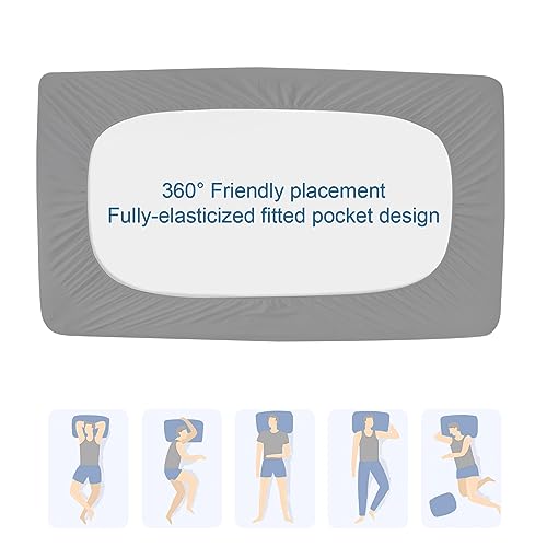 Twin XL Mattress Protector Pad - Waterproof & Cooling, Fits Up to 14"