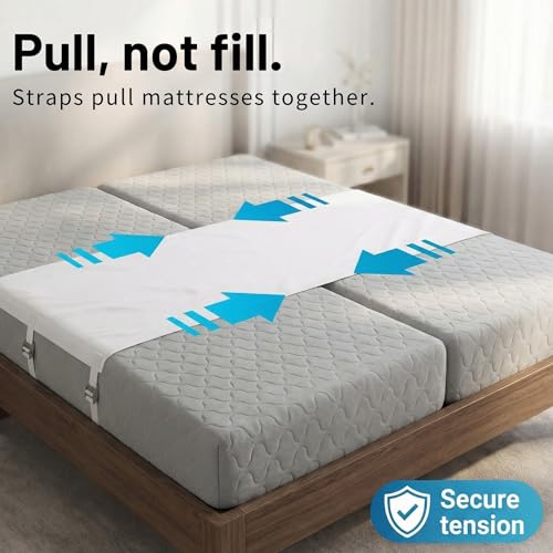 Twin to King Bed Bridge Converter - Split King Gap Filler Mattress Connector