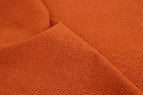 100% Cotton Cloth Dinner Napkins - 17x17 Inch Pumpkin Spice, Set of 12