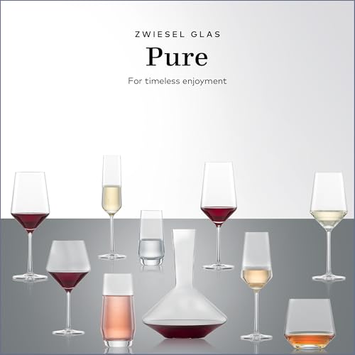 Schott Zwiesel Pure Sauvignon Blanc White Wine Glass Set of 4, 14oz, Dishwasher Safe, Made in Germany