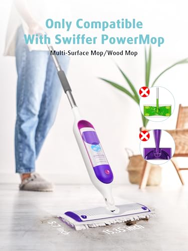 24 Pack Disposable Power Mop Pad Refills - 14-Layer Wet & Dry Cleaning