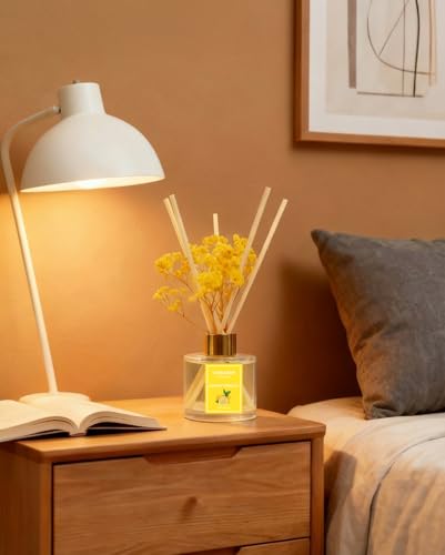 Lemon Verbena Reed Diffuser Set - 100ml Fragrance Oil with 6 Reed Sticks