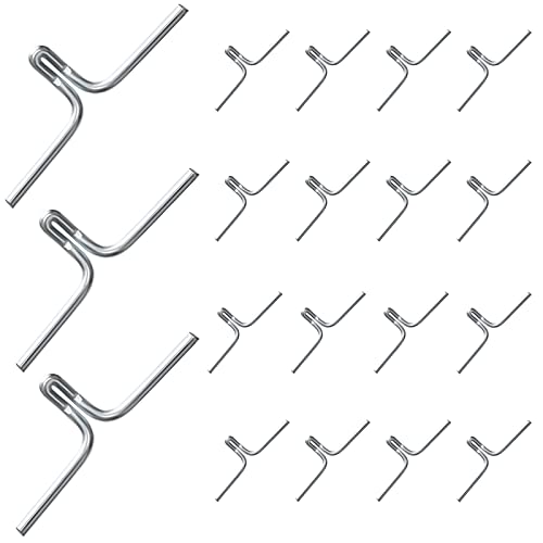 Metal Lawn Chair Webbing Clips, 100-Piece Chair Frame Replacement Hooks