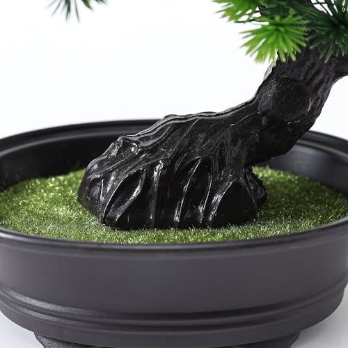 Faux Bonsai Tree with Pot - 9.5-Inch Indoor Decor