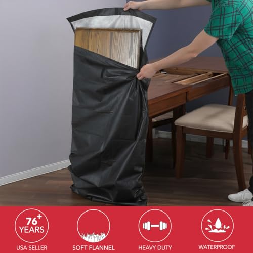 Heavy Duty Table Leaf Storage Bag, Waterproof Protective Cover, 52" x 28"